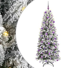 vidaXL Τεχνητό Χριστουγεννιάτικο Δέντρο με 300 LED Λευκό 180 cm