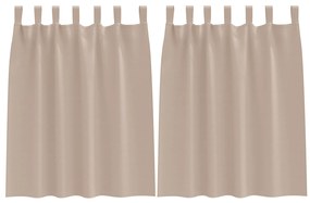vidaXL Κουρτίνες συσκότισης 2 pcs Taupe 140 x 140 cm Πολυεστέρας