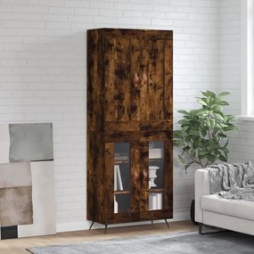 vidaXL Ντουλάπι Καπνιστή Δρυς 69,5x34x180 εκ. από Επεξεργασμένο Ξύλο