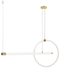 Φωτιστικό Οροφής - Ράγα 01383-06 35W LED 3000K 2800Lm Gold Luma