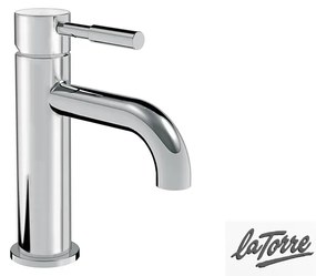 Μπαταρία Νιπτήρα με Αυτόματη Βαλβίδα, Τech La Torre Chrome 12007-100