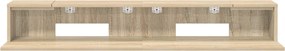 vidaXL Γραφείο Στούντιο Sonoma Δρυς 130 x 36 x 19,5 εκ.