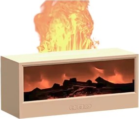 Υγραντήρας χώρου με εφέ φλόγας - 626286 - White
