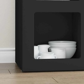 vidaXL Πλαϊνό γραφείο Μαύρο 59 x 35 x 80.5 εκ. Επεξεργασμένο ξύλο