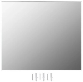 Καθρέφτης 70 x 50 εκ. Γυάλινος Χωρίς Πλαίσιο - Ασήμι