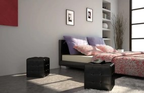 vidaXL Σκαμπό Τετράγωνα Μαύρα
