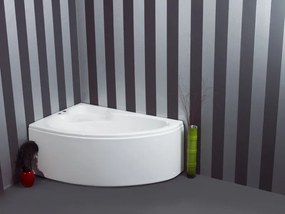 Sanitec Lydia 150x100 L - Ασύμμετρη Μπανιέρα Αριστερή Γωνία - Pneumatic Basic, Χωρίς, Χωρίς, Χωρίς