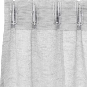 vidaXL Κουρτίνα βυσσινί 2 pcs Ανοιχτό γκρι 175 x 140 εκ. Πολυεστέρας