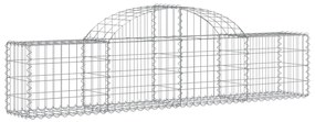 vidaXL Συρματοκιβώτια Τοξωτά 12 τεμ. 200x30x40/60 εκ. Γαλβαν. Ατσάλι