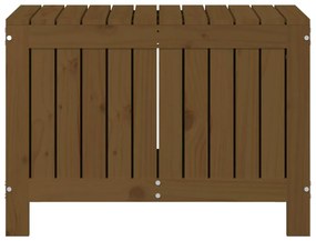 vidaXL Κουτί Αποθήκευσης Καφέ Μελί 76x42,5x54 εκ. Μασίφ Ξύλο Πεύκου