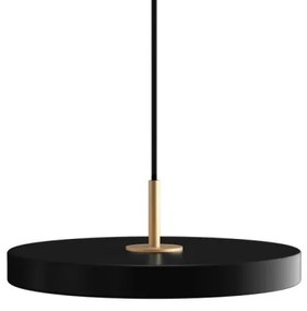 Κρεμαστό Φωτιστικό Ράγας/Οροφής LED 18W 3CCT Φ31cm Ορειχάλκινο Φινίρισμα Asteria Plus Umage-2293-Μαύρο 2293
