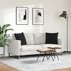 vidaXL Μαξιλάρι Καναπέ 2 pcs ύφασμα Μαύρο 50 x 50 cm