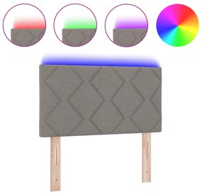 vidaXL LED Κεφαλάρι Σχεδίου Διαμαντιών Ταφ 80 εκ Ύφασμα