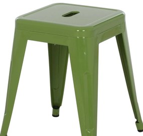 ΣΚΑΜΠΟ ΜΕΤΑΛΛΙΚΟ MELITA HM0096.53 ΣΕ LIGHT OLIVE GREEN ΧΡΩΜΑ 39x39x46Υεκ.