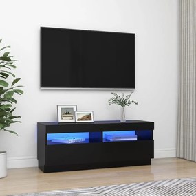 Έπιπλο Τηλεόρασης με Φωτισμό LED Μαύρο 100 x 35 x 40 εκ. - Μαύρο