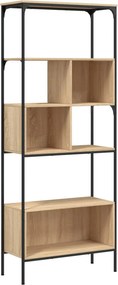 vidaXL Βιβλιοθήκη 5 Επιπέδων Sonoma Δρυς 76x33x188,5 εκ. Επεξεργ. Ξύλο