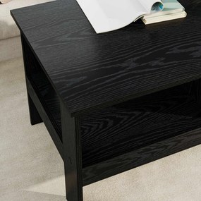 VidaXL Τραπεζάκι σαλονιού Μαύρη Οξυά 90 x 50 x 45 cm