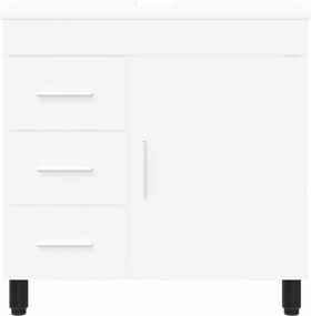 vidaXL Έπιπλο μπάνιου Λευκό 60 x 35 x 60 εκ. Επεξεργασμένο Ξύλο