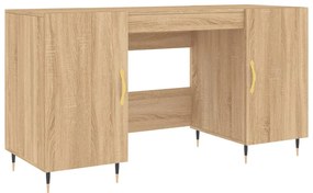 vidaXL Γραφείο Sonoma Δρυς 140 x 50 x 75 εκ. από Επεξεργασμένο Ξύλο