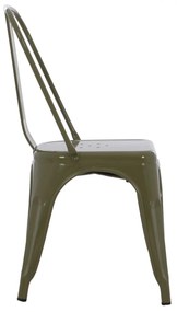 ΚΑΡΕΚΛΑ ΜΕΤΑΛΛΙΚΗ MELITA ΣΕ DARK OLIVE GREEN 43x50x82 εκ. HM8641.03 (1 Τεμμάχια)