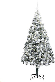 vidaXL Τεχνητό Χριστουγεννιάτικο Δέντρο με 300 LED Λευκό 180 cm