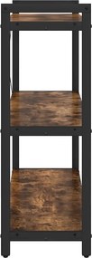 vidaXL Ράφι Βιβλίων Καπνιστό Δρύς 80 x 30 x 85 cm Επεξεργασμένο ξύλο