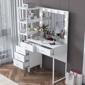 Τουαλέτα Μακιγιάζ Λευκό BRULE 110x40x141.8