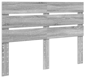 vidaXL Κεφαλάρι Γκρίζο Σονομα 140 cm Επεξεργασμένο ξύλο