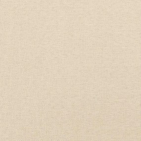 vidaXL Κρεβάτι Boxspring με Στρώμα Κρεμ 120x190 εκ. Υφασμάτινο