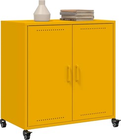 vidaXL Ντουλάπι Μουσταρδί 68x39x72 εκ. από Ατσάλι