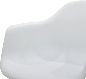 Καρέκλα - Πολυθρόνα Julita PP λευκό-φυσικό πόδι 62x60x78.5 εκ.