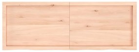 vidaXL Ράφι Τοίχου 140x50x(2-6) εκ. από Ακατέργαστο Μασίφ Ξύλο Δρυός