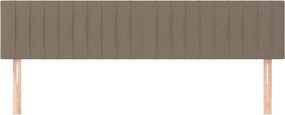 vidaXL Κεφαλάρια Taupe 160x5x78/88 εκ. Ύφασμα