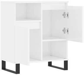 vidaXL Ντουλάπι Γυαλιστερό Λευκό 60x35x70 εκ. από Επεξεργασμένο Ξύλο