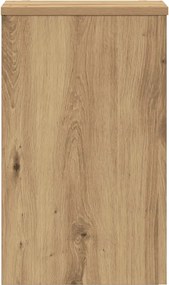 vidaXL Βάσεις Φυτών 2 τεμ. Αρτισιανή Δρυς 30x30x50 εκ. Επεξ. Ξύλο