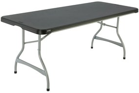 Πτυσσομενο τραπεζακι Lifetime 182 x 73,5 x 76 cm Χάλυβας Πλαστική ύλη