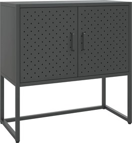 vidaXL Μπουφές Ανθρακί 75 x 35 x 75 εκ. από Ατσάλι
