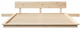 vidaXL Σκελετός Κρεβατιού Καφέ 160 x 200 cm ξύλο