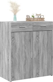 vidaXL Ντουλάπι Γκρι Sonoma 80x42,5x93 εκ. από Επεξεργασμένο Ξύλο