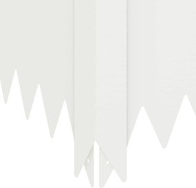 vidaXL Περίγραμμα γκαζόν 60 x 60 x 35 cm Ατσάλι Λευκό