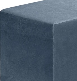 Σκαμπώ April Megapap βελούδινο χρώμα ανθρακί 40x40x40εκ.