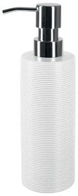 Δοχείο Κρεμοσάπουνου Tube Ribbed White 6×21.5 – Spirella