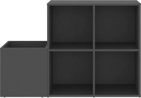vidaXL Παπουτσοθήκη Χολ Γκρι 105 x 35,5 x 70 εκ. από Επεξ. Ξύλο