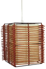 Φωτιστικό Οροφής Μονόφωτο Aca W19171AB Bamboo/Natural