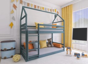 Παιδικό Κρεβάτι Σπιτάκι Montessori AXEL 80x160 grey