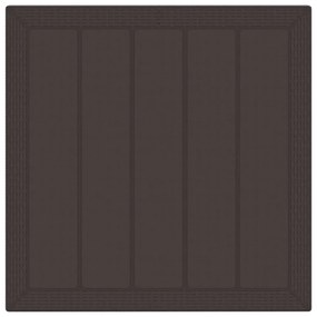 vidaXL Σέτ φαγητού για κήπο 3 pcs Καφέ Πολυπροπυλένιο