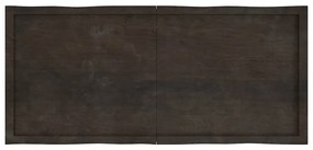 vidaXL Επιφ Τραπεζιού Αν Καφέ 140x60x(2-6)εκ.Ακατέργ. Μασίφ Ξύλο Δρυός