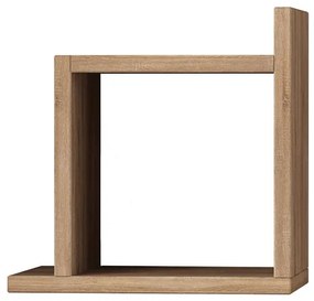 Ράφι τοίχου "GLORIA" σε χρώμα σονόμα 30x20x30