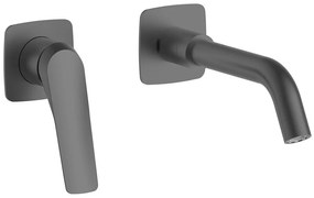 Μπαταρία Νιπτήρος Εντοιχισμού Lea SO05021-GM Gun Metal Karag Κεραμικό,Ορείχαλκος