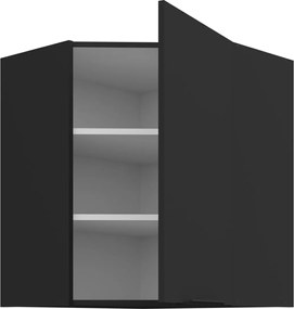 Κρεμαστό ντουλάπι γωνιακό Arianna 60x60 GN 72 1F-Μαύρο